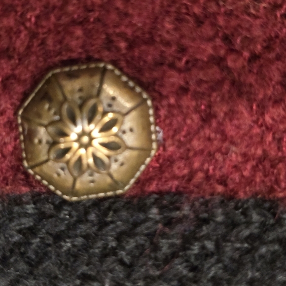 Koret Wool Blend Floral Vest Red - Picture 7 of 8